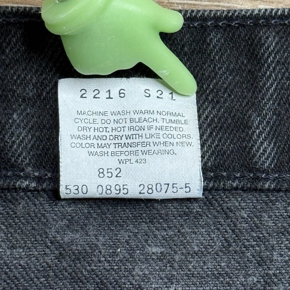 Levi's 505 Orange Tab Jeans Mens 38x30 Vintage USA Black Regular Fit Straight